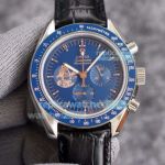 Copy Omega Speedmaster Professional Moonwatch Apollo 11 Blue Chrono Watch